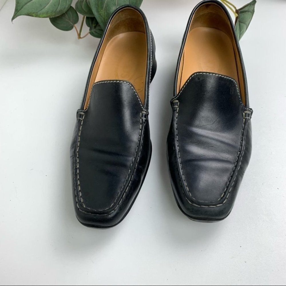 Tod's Loafer Black Leather Driving Shoes